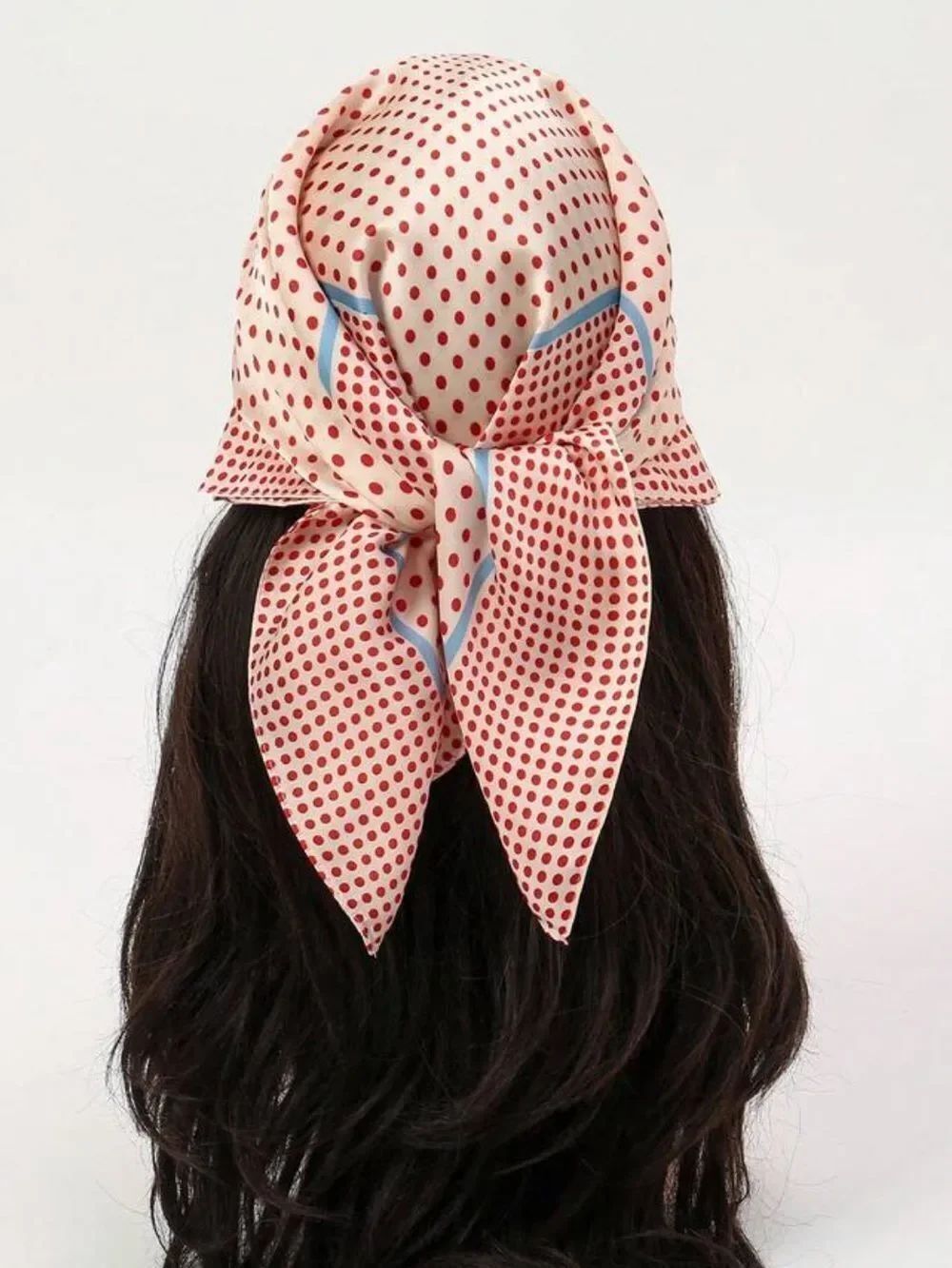 Red Polka Dot Head Scarf S172
